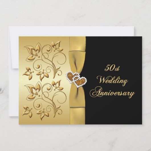 50ste verjaardag Verenigde harten 3 uitnodiging (Voorkant)