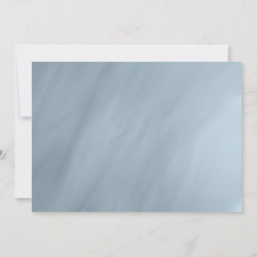 50ste verjaardag verjaardag stoffig blauw met goud kaart (Achterkant)