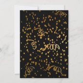50ste verjaardag verrassing zwart-wit | Glitters Kaart (Achterkant)