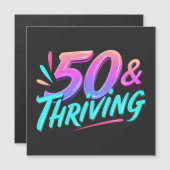 50ste verjaardag vieren en succesvol (Voorkant / Achterkant)