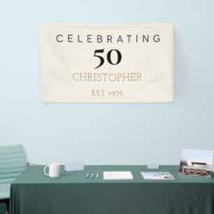 50ste verjaardag vieren spandoek