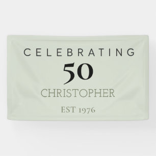 50ste verjaardag vieren spandoek