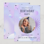 50ste verjaardag viering, foto 50ste verjaardag kaart (Voorkant / Achterkant)