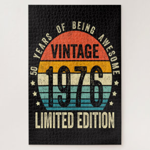 50ste verjaardag Vintage 1976 Limited Edition  Legpuzzel