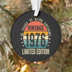 50ste verjaardag Vintage 1976 Limited Edition Ornament