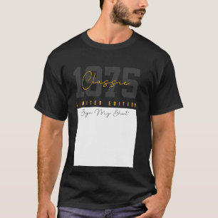 50ste verjaardag Vintage 50 jaar oud Opgericht 197 T-shirt