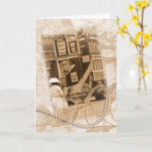 50ste Verjaardag - Vintage, Nostalgie, Retro Kaart (Gele Bloem)