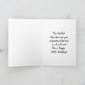 50ste verjaardag voor haar grappige kaart (Binnen)