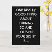 50ste VERJAARDAG VOORDELEN Kaart (Gele Bloem)