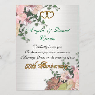 50ste verjaardag Waterverf Kaart