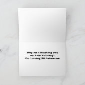 ***50ste VERJAARDAG WENSEN*** MET HUMOR Kaart (Binnen)