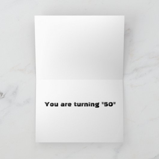 ***50ste VERJAARDAG WENSEN*** VERDIENT EEN TOAST Kaart (Binnen)