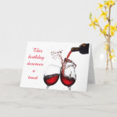 ***50ste VERJAARDAG WENSEN*** VERDIENT EEN TOAST Kaart (Gele Bloem)