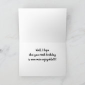 **50ste VERJAARDAG WENSEN ZIJN ALS EEN DAG OP HET Kaart (Binnen)