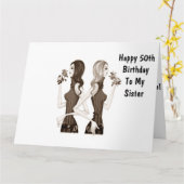 **50ste** VERJAARDAG WENST MIJN **ZUS** Kaart (Gele Bloem)