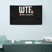 50ste verjaardag WTF die vijftig wordt Spandoek (Beurs)