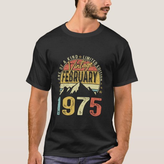  50ste verjaardagscadeau  februari 1975 5 t-shirt (Voorkant)