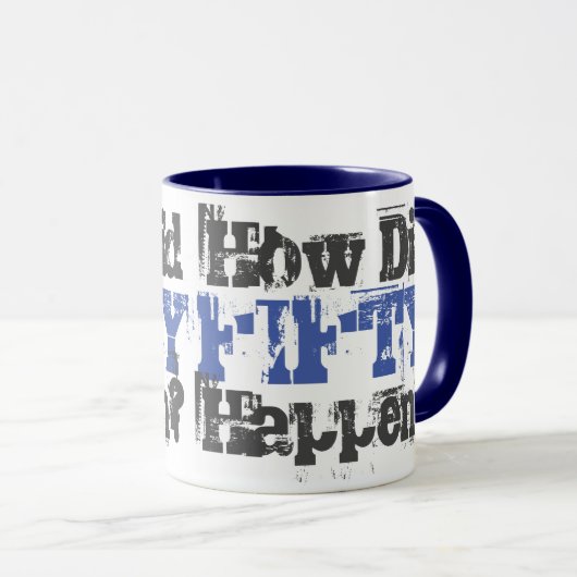 50ste verjaardagscadeau. Hoe is het met vijftig ge Mok (Voorkant rechts)