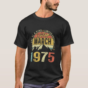  50ste verjaardagscadeau  Maart 1975 50 Y T-shirt