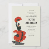 50ste verjaardagsfeest Flamenco-danser Kaart (Voorkant)