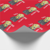 50ste verjaardagsfeest grappig The Scream OMG Cadeaupapier (Hoek)