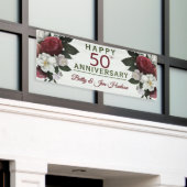 50ste verjaardagsfeest - hangend spandoek (Buitenkant Gebouw)
