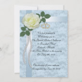 50ste verjaardagsfeest voor ouders blauwe kant, ro kaart (Achterkant)