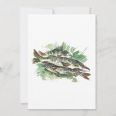 50ste verjaardagsfeestje | Aquarel vis Kaart (Achterkant)