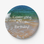 50ste verjaardagsfeestje Borden vieren Papieren Bordje (Voorkant)
