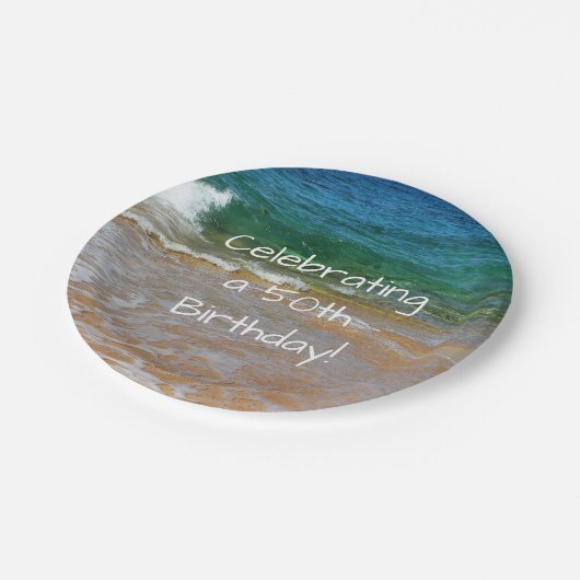 50ste verjaardagsfeestje Borden vieren Papieren Bordje (Gekanteld)