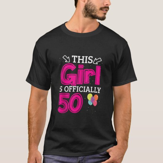 50ste verjaardagsfeestje Deze meisjes is officieel T-shirt (Voorkant)