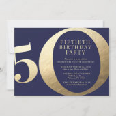 50ste verjaardagsfeestje kaart (Voorkant)