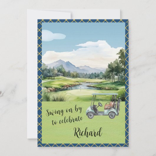 50ste verjaardagsfeestje Mannen Kaart (Achterkant)