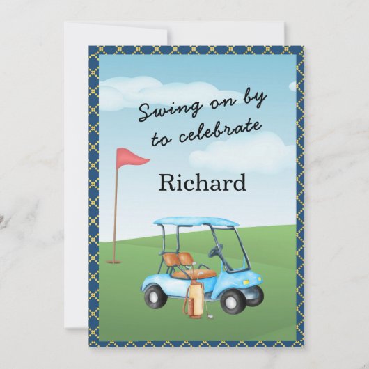 50ste verjaardagsfeestje Mannen Kaart (Achterkant)