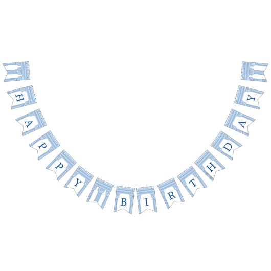 50ste verjaardagsfeestje met aangepaste kleur Grie Vlaggetjes (Alle)