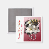50ste verjaardagsfeestje Save the Date Magnet (Voorkant / Achterkant)
