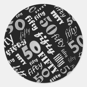 50ste verjaardagsfeestje Sticker