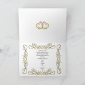 50ste verjaardagsfeestkaart uitnodiging rood zwart (Binnen)