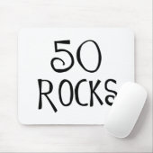 50ste verjaardagsgeschenken, 50 ROCKS Muismat (Met muis)