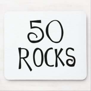 50ste verjaardagsgeschenken, 50 ROCKS Muismat