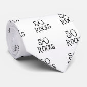 50ste verjaardagsgeschenken, 50 ROCKS Stropdas (Opgerold)
