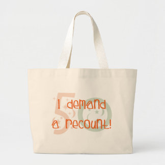 50ste verjaardagsgeschenken, ik eis een hertelling grote tote bag