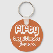 50ste verjaardagsgeschenken - Vijftig, het ultieme Sleutelhanger (Voorkant)