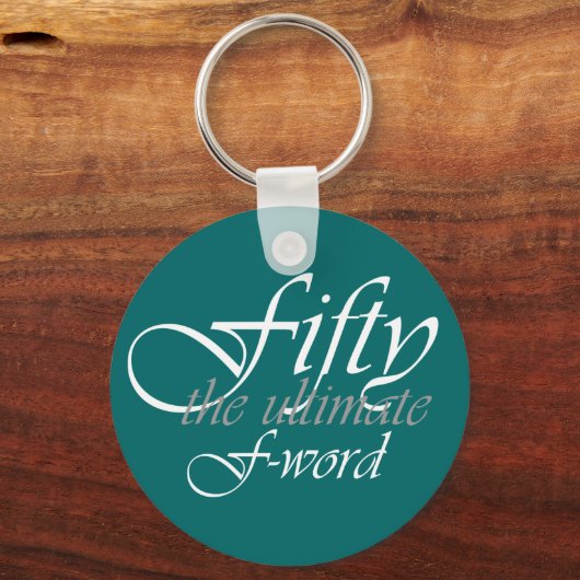50ste verjaardagsgeschenken - Vijftig, het ultieme Sleutelhanger (Voorkant)