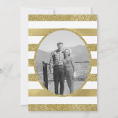 50ste verjaardagsuitnodiging, nepschittering, foto kaart (Achterkant)