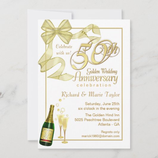 50ste verlichting feest - voordelige uitnodigingen (Voorkant)