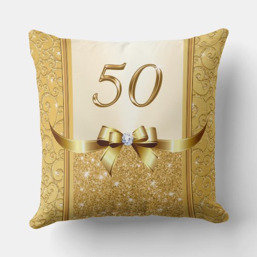 50ste weddenschap Jubileum Gift Ideas for Parents Kussen (Achterkant)