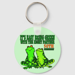 50ste weddenschap Jubileum Gifts Sleutelhanger