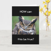 **50ste** WHOOOOO DENKT U KAN ZO OUD WORDEN? Kaart (Gele Bloem)