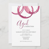 50ste wijnuitnodiging voor verjaardagsfeest kaart (Voorkant)